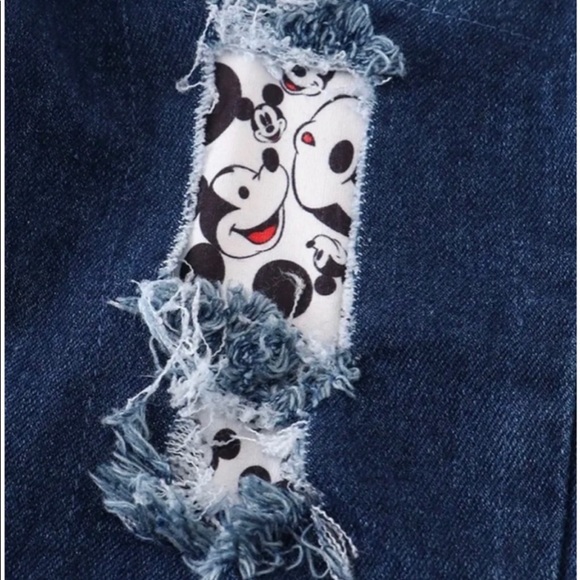 🎉HP🎉 7/6/22 🌷Girls Red Minnie Patch Jeans Matching Set - Picture 3 of 5